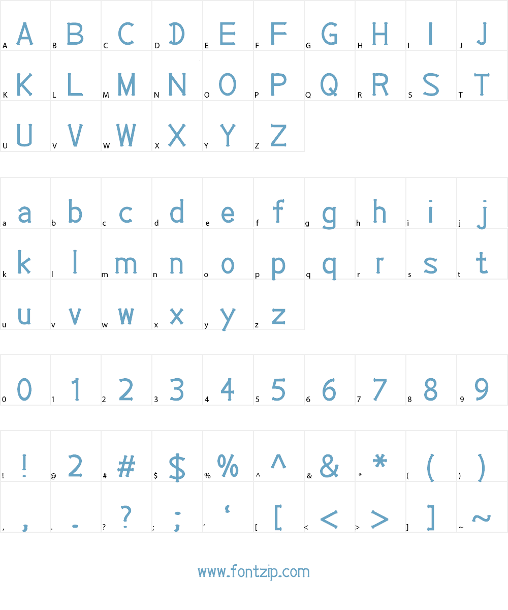 EP Roundie Font Character